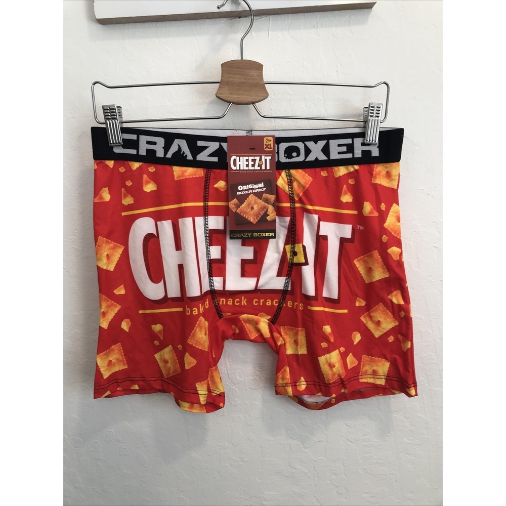 Cheez It Crackers Mens Boxer Briefs Crazy Underwear Size XL Novelty NEW